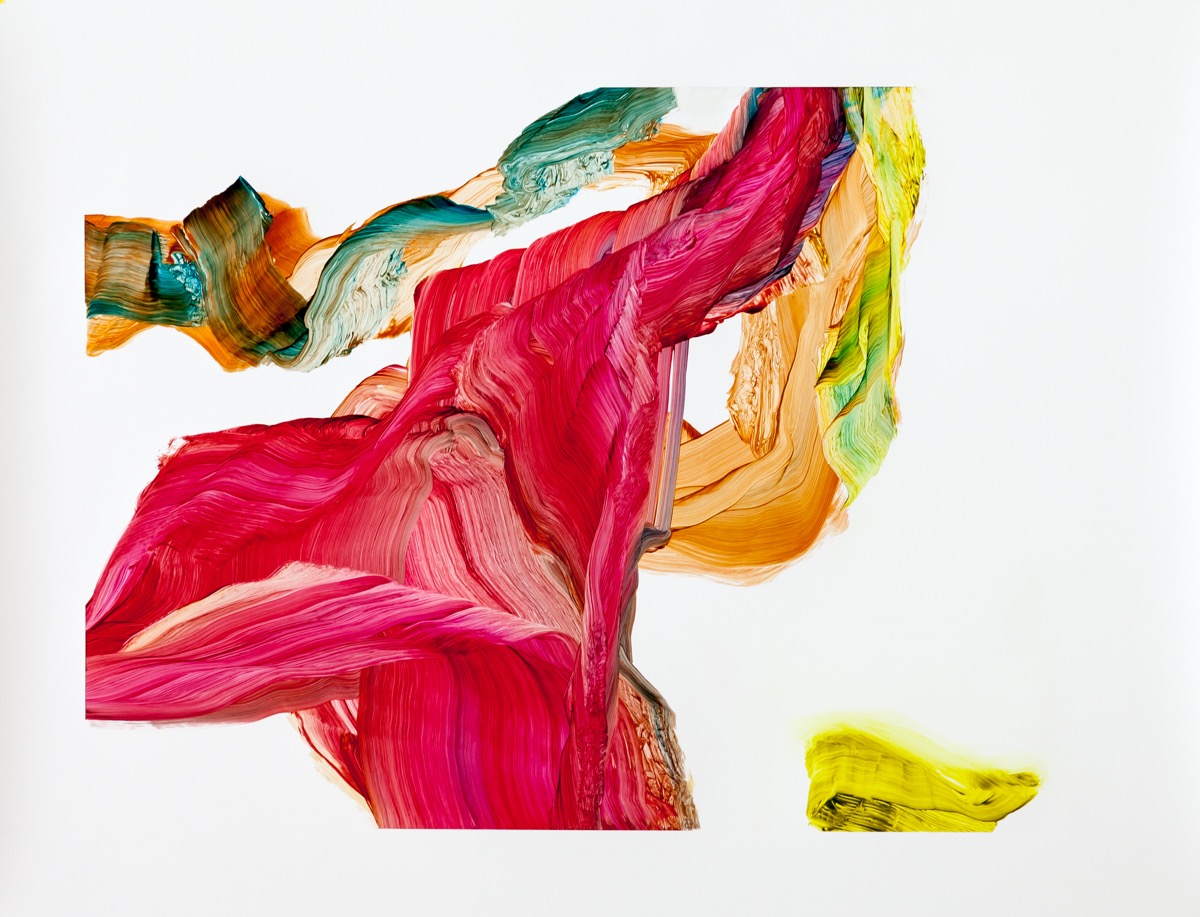 Rosenrot, 2016, 76 x 100 cm, Öl auf Yupo Papier