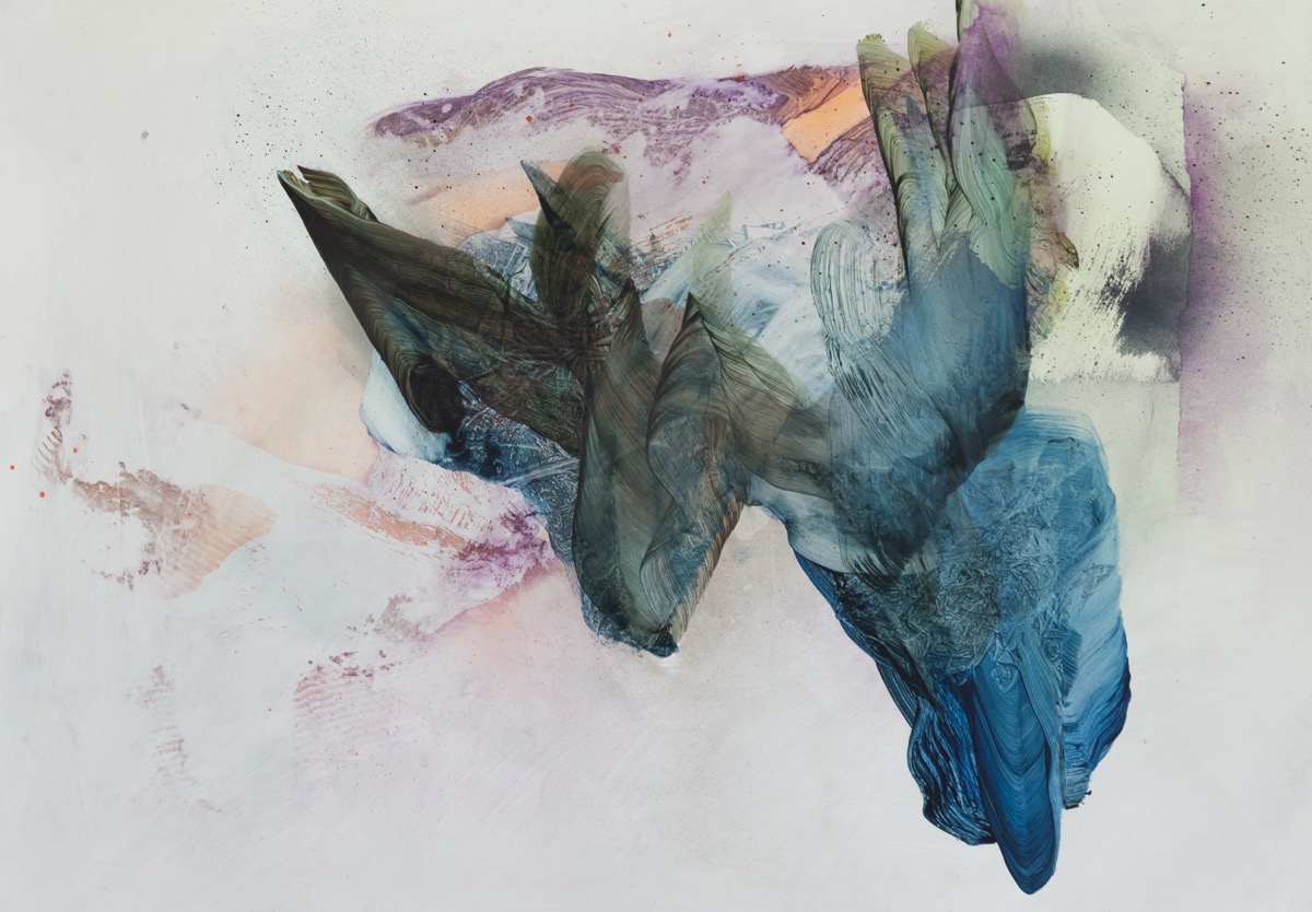 Highmore, 2017, 45 x 64 cm, &Ouml;l auf Yupo Papier