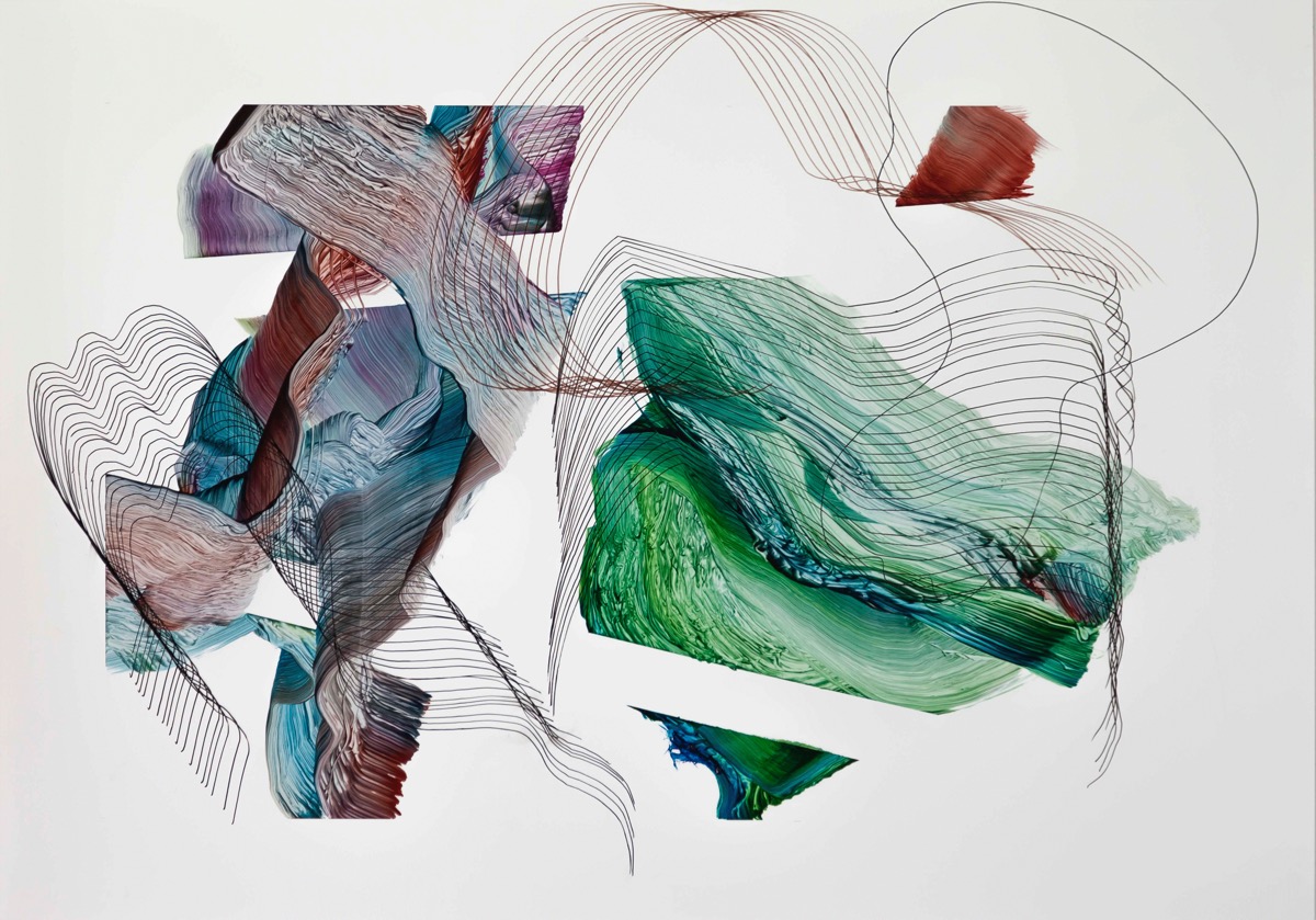 Broken dreams, 2018, 45 x 64 cm, &Ouml;l Papier